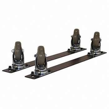PRO-LINE Plate Caster Kit Polyurethane 275 lb PK4, 16D645