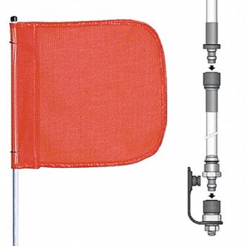 CHECKERS INDUSTRIAL PROD INC Warning Whip 12 ft Includes Flag, 16D781