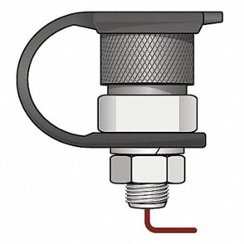 CHECKERS INDUSTRIAL PROD INC Warning Whip Female QD Base Mount, 16D837