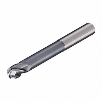 MICRO 100 Ball End Mill Single End 12.00mm Carbide, 16F741