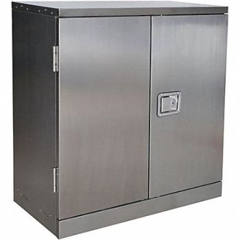 GRAINGER APPROVED Wall Cabinet 30 Hx30 Wx12 D Gray 1Shlv, 6MNU8
