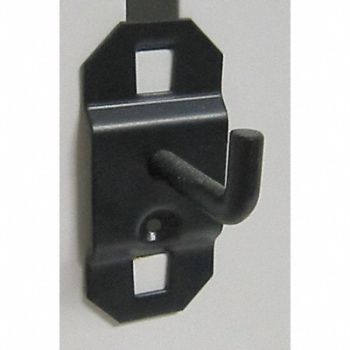 GRAINGER APPROVED G0528 Single Rod Pegboard Hook 1 1/2 in L PK5, 5TPK0