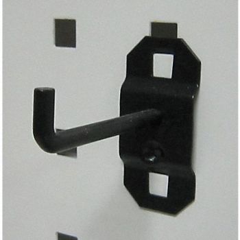 GRAINGER APPROVED G0529 Single Rod Pegboard Hook 2 1/2 in L PK5, 5TPK1