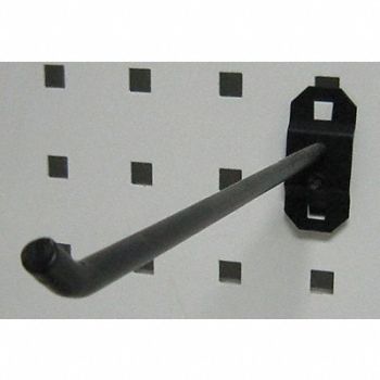 GRAINGER APPROVED G0534 Single Rod Pegboard Hook 8 1/2 in L PK5, 5TPK6