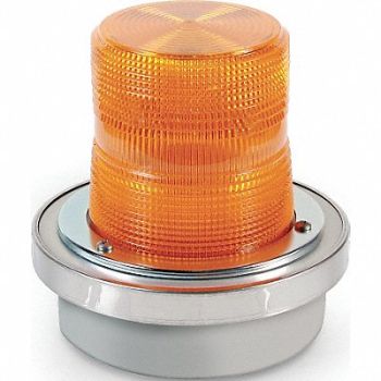 EDWARDS SIGNALING Warning Light 40W Halogen Amber 65 FPM, 16G833