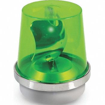 EDWARDS SIGNALING Rotating Warning Light Halogen Green, 16G530