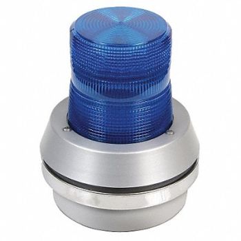 EDWARDS SIGNALING Horn Strobe Blue Cast Aluminum 120VAC, 16G539