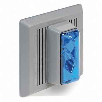 EDWARDS SIGNALING Horn Strobe Blue 5-1/2 in H 24VAC/DC, 16G548