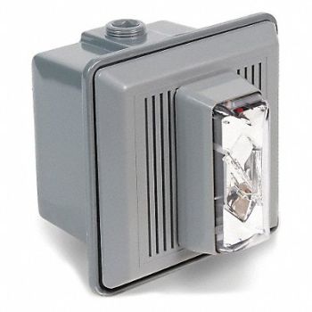 EDWARDS SIGNALING Horn Strobe Clear 5-1/2 in H 24VAC/DC, 16G549