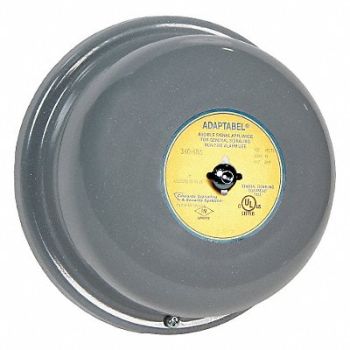 EDWARDS SIGNALING Bell 120VAC 0.070A Gray, 16G573