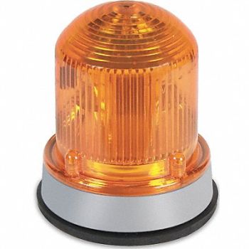 EDWARDS SIGNALING Warning Light 12W Halogen 120VAC Amber, 16G596