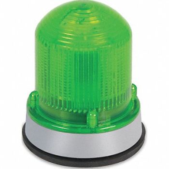 EDWARDS SIGNALING Warning Light LED 24VDC Green 65 FPM, 16G611