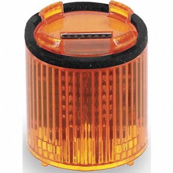 EDWARDS SIGNALING Tower Light LED Steady 24VDC 36mm Ambr, 16G683