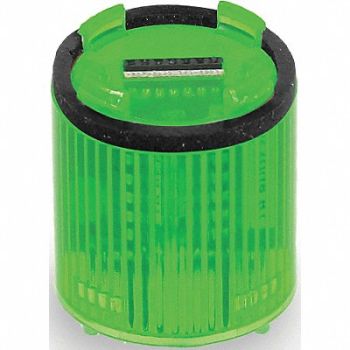 EDWARDS SIGNALING Tower Light LED Steady 24VDC 36mm Grn, 16G685
