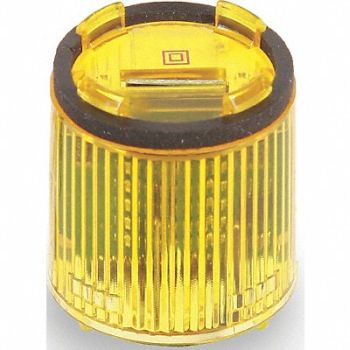 EDWARDS SIGNALING Tower Light LED Steady 24VDC 36mm Ylw, 16G688