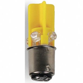 EDWARDS SIGNALING Miniature LED Bulb 120VAC Amber, 16G739