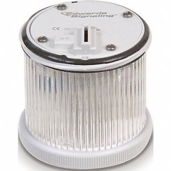 EDWARDS SIGNALING Tower Light LED Steady 24VDC 70mm Clr, 16G786