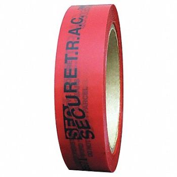 NOVAVISION Tamper Evident Tape Red 1 In x 180 Ft, 16G849