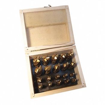 DAYTON Flute End Mill Set 20 Pcs, 16N204