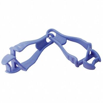 ERGODYNE Glove Clip 9 in H Blue, 16N693