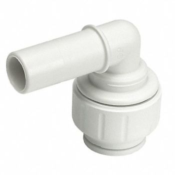 JOHN GUEST 90 Stem Elbow 3/4 x 3/4 Tube PEX White, 16T746