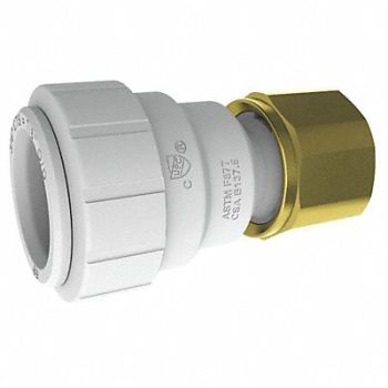 JOHN GUEST Connector 3/4 CTS x 3/4 NPT White, 16T763