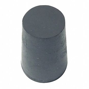 GRAINGER APPROVED Stopper 25mm Rubber Black PK75, 16TW25