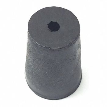 GRAINGER APPROVED Stopper 25mm Rubber Black PK40, 16TW26