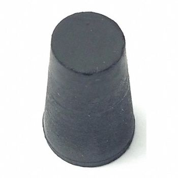 GRAINGER APPROVED Stopper 25mm Rubber Black PK100, 16TW27