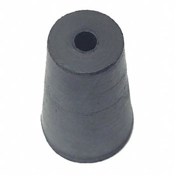 GRAINGER APPROVED Stopper 25mm Rubber Black PK50, 16TW28