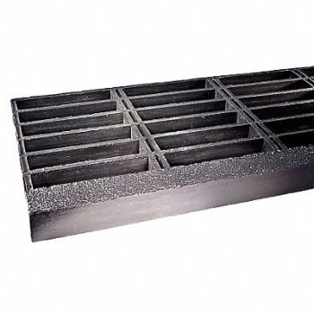 FIBERGRATE Fiberglass Stair Tread 144 x 12 In, 16U525