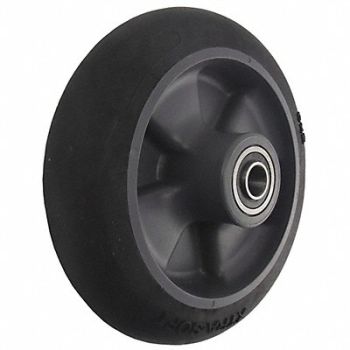 GRAINGER APPROVED RBBR Tread on Steel Core Wheel 8, 16V337
