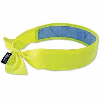 CHILL-ITS BY ERGODYNE Cooling Bandana Lime One Size, 16V842