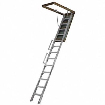 LOUISVILLE Everest Attic Ladder Aluminum 350 Lb, 16V962