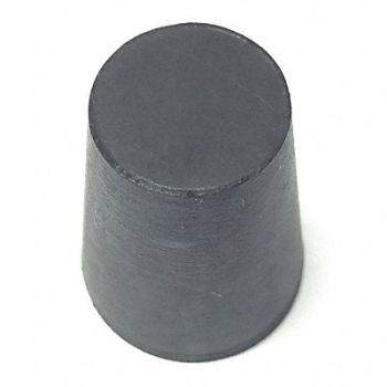 GRAINGER APPROVED Stopper 25mm Rubber Black PK65, 16VA53