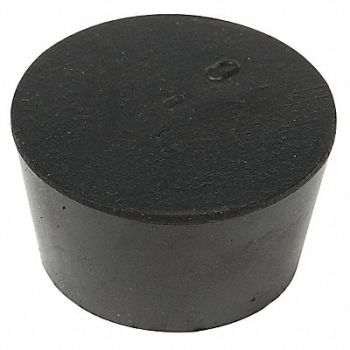 GRAINGER APPROVED Stopper 25mm Rubber Black PK10, 16ZD76