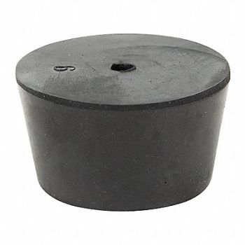 GRAINGER APPROVED Stopper 25mm Rubber Black PK8, 16VC04