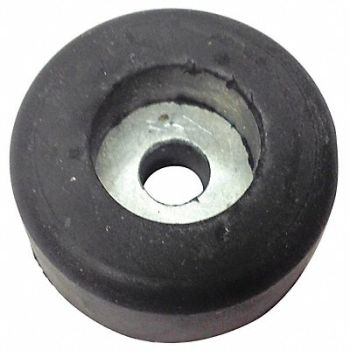 GRAINGER APPROVED Bumper 1-1/2in. Black Rubber PK10, 16VC06