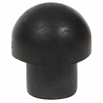 GRAINGER APPROVED Bumper 5/8 in Black Rubber PK100, 16ZD75