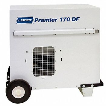 L.B. WHITE Ductble Tent Portable Gas Heater 1200cfm, 16W287