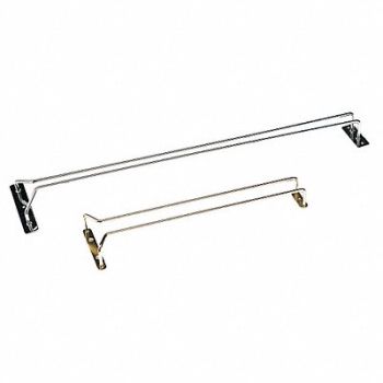 CRESTWARE Hanging Glass Rack Chrome 10 In, 16W517