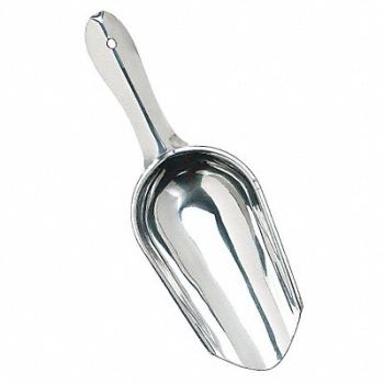 CRESTWARE Ice Scoop Stainless Steel 12 oz, 16W528