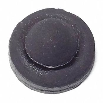 GRAINGER APPROVED Bumper 3/8in. Black Rubber PK100, 16WC36