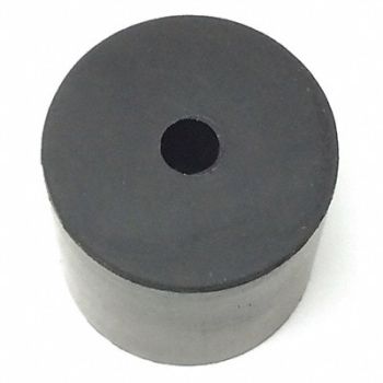 GRAINGER APPROVED Bumper 1-1/4 in Black Rubber PK5, 16WC43
