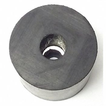 GRAINGER APPROVED Bumper 1-1/4 in Black Rubber PK5, 16WC44
