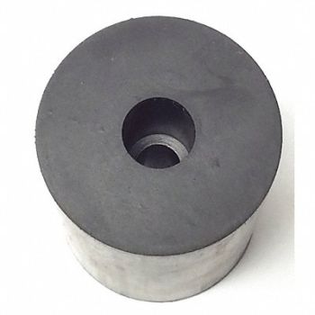 GRAINGER APPROVED Bumper 1-1/4 in Black Rubber PK5, 16WC48