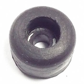 GRAINGER APPROVED Bumper 1/2 in Black Rubber PK25, 16WC74