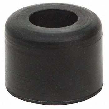 GRAINGER APPROVED Bumper 3/8 in Black Rubber PK50, 16WD03