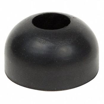 GRAINGER APPROVED Bumper 1 in Black Rubber PK10, 16WC85