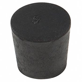 GRAINGER APPROVED Stopper 25mm Rubber Black PK26, 16ZD51